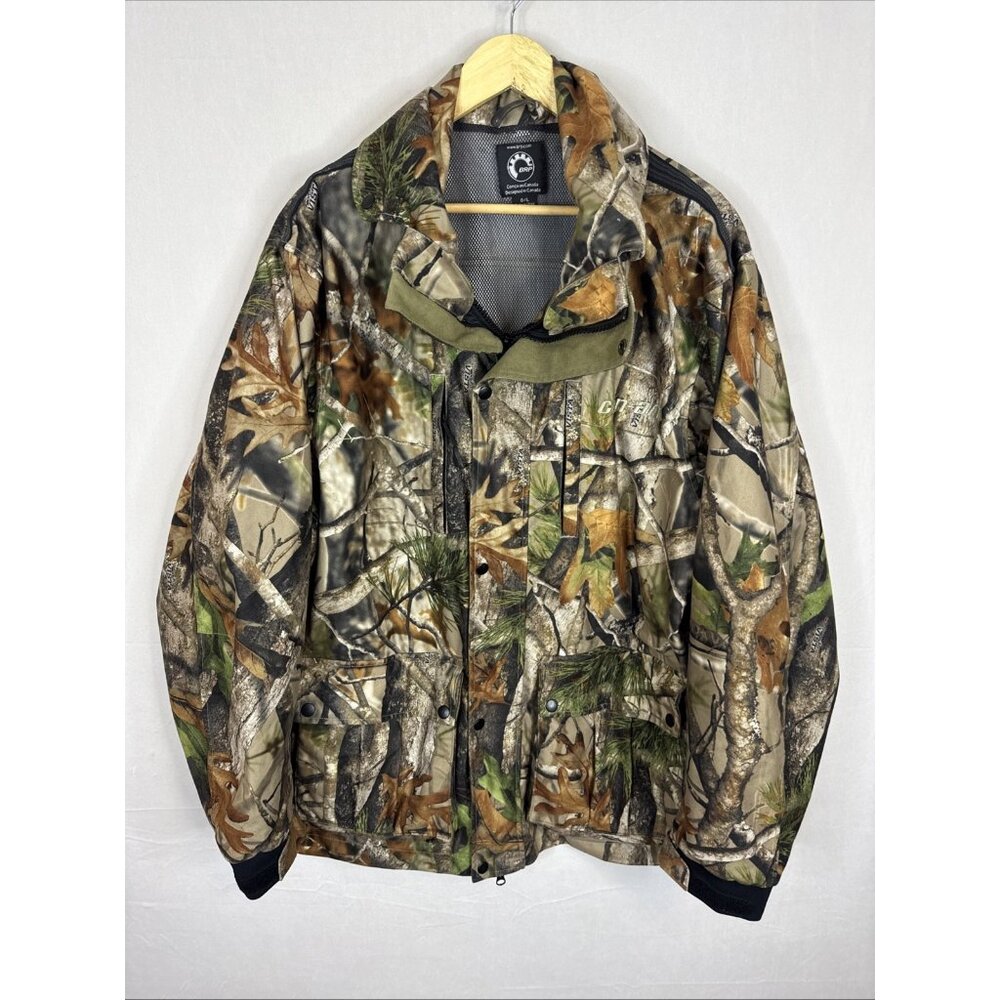BRP Bombardier Can-Am Men’s Camo Jacket Large Vista Hunting Zip Up Outdoor Coat